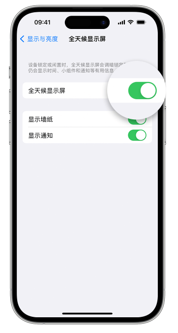 新巴尔虎左苹果14维修店分享如何自定义 iPhone 14 Pro 常亮显示屏 